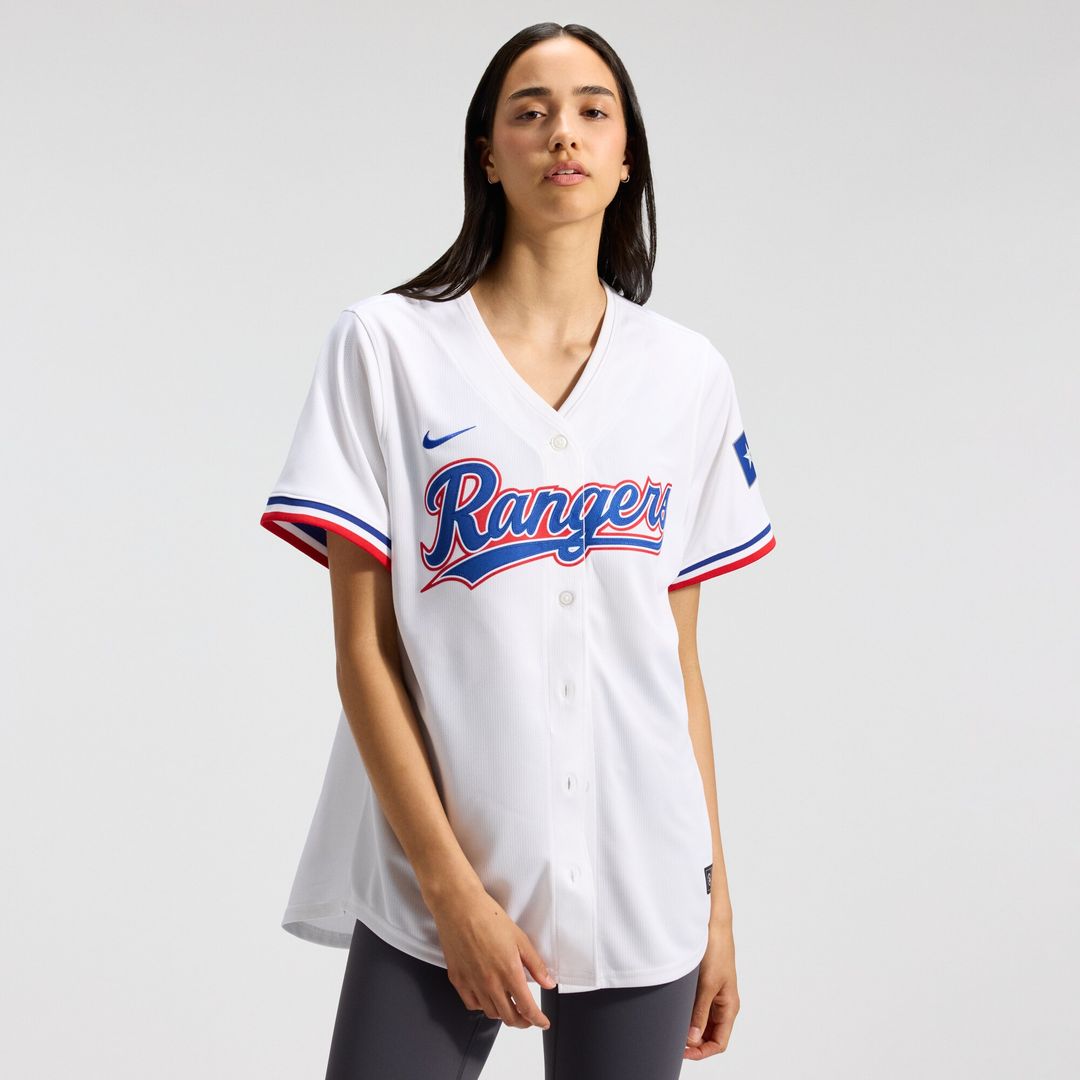 Texas Rangers Nike Women's Home Limited Jersey - White MLB Team Jersey Baseball Fan Apparel