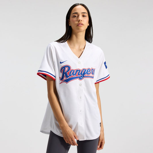 Texas Rangers Nike Women's Home Limited Jersey - White MLB Team Jersey Baseball Fan Apparel