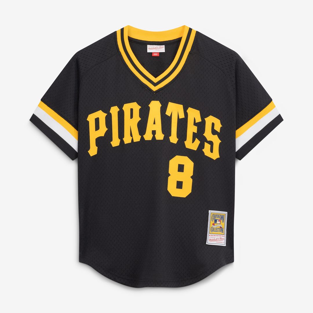 Pittsburgh Pirates Willie Stargell Mitchell & Ness Authentic Batting Practice Jersey - Black MLB Team Jersey Baseball Fan Apparel
