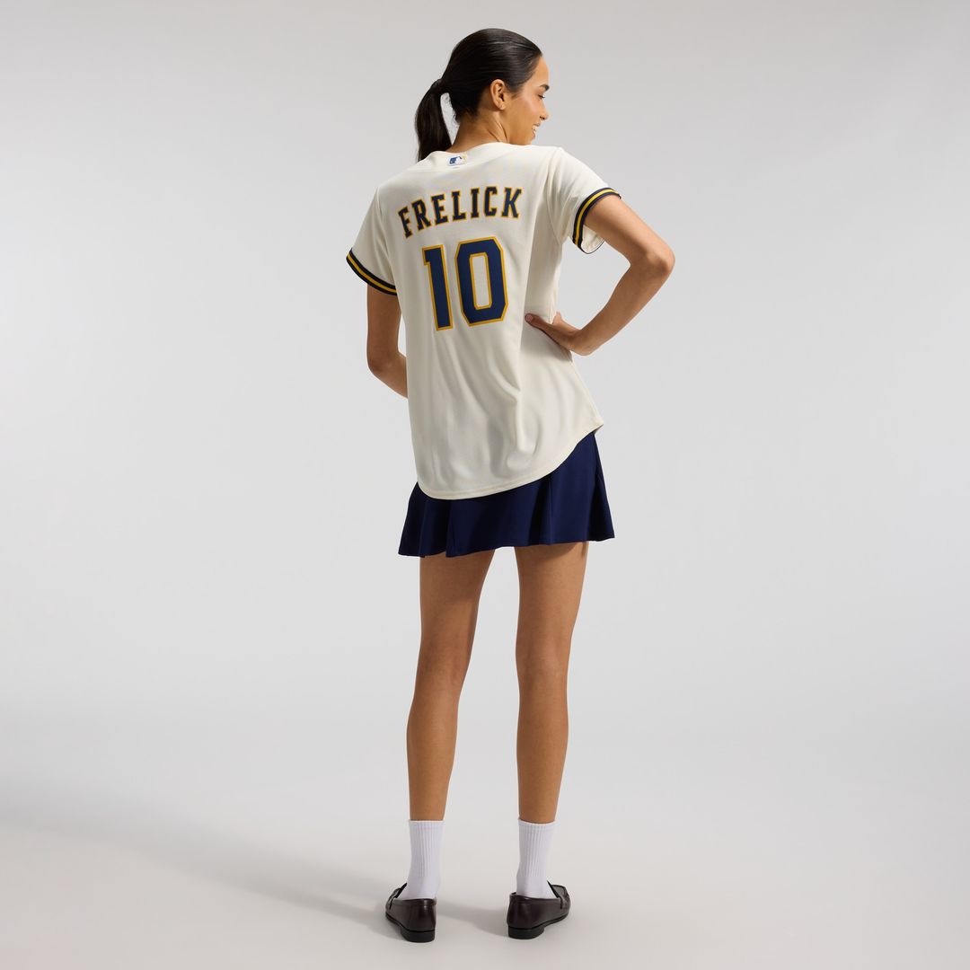 Milwaukee Brewers Sal Frelick Nike Women's Home Replica Jersey - Cream MLB Team Jersey Baseball Fan Apparel