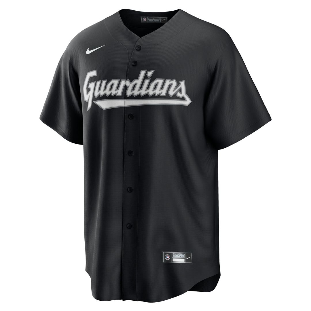 Cleveland Guardians Nike Replica Jersey - Black MLB Team Jersey Baseball Fan Apparel