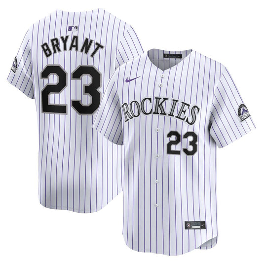 Colorado Rockies Kris Bryant Nike Home Limited Player Jersey - White MLB Team Jersey Baseball Fan Apparel