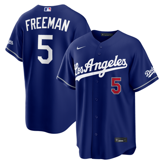 Los Angeles Dodgers Freddie Freeman Nike Alternate Stadium Jersey - Royal MLB Team Jersey Baseball Fan Apparel