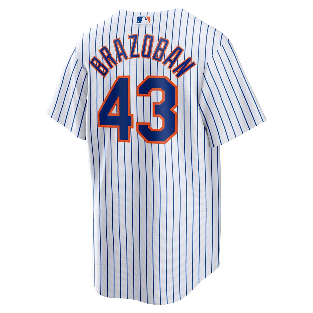 New York Mets Huascar Brazobán Nike Home Replica Jersey - White MLB Team Jersey Baseball Fan Apparel