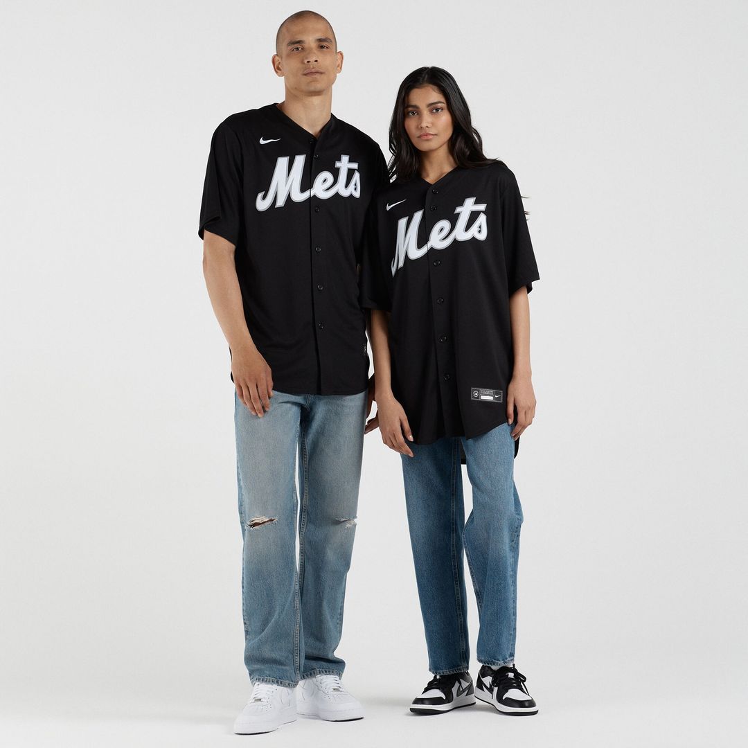 New York Mets Francisco Lindor Nike Replica Player Jersey - Black MLB Team Jersey Baseball Fan Apparel