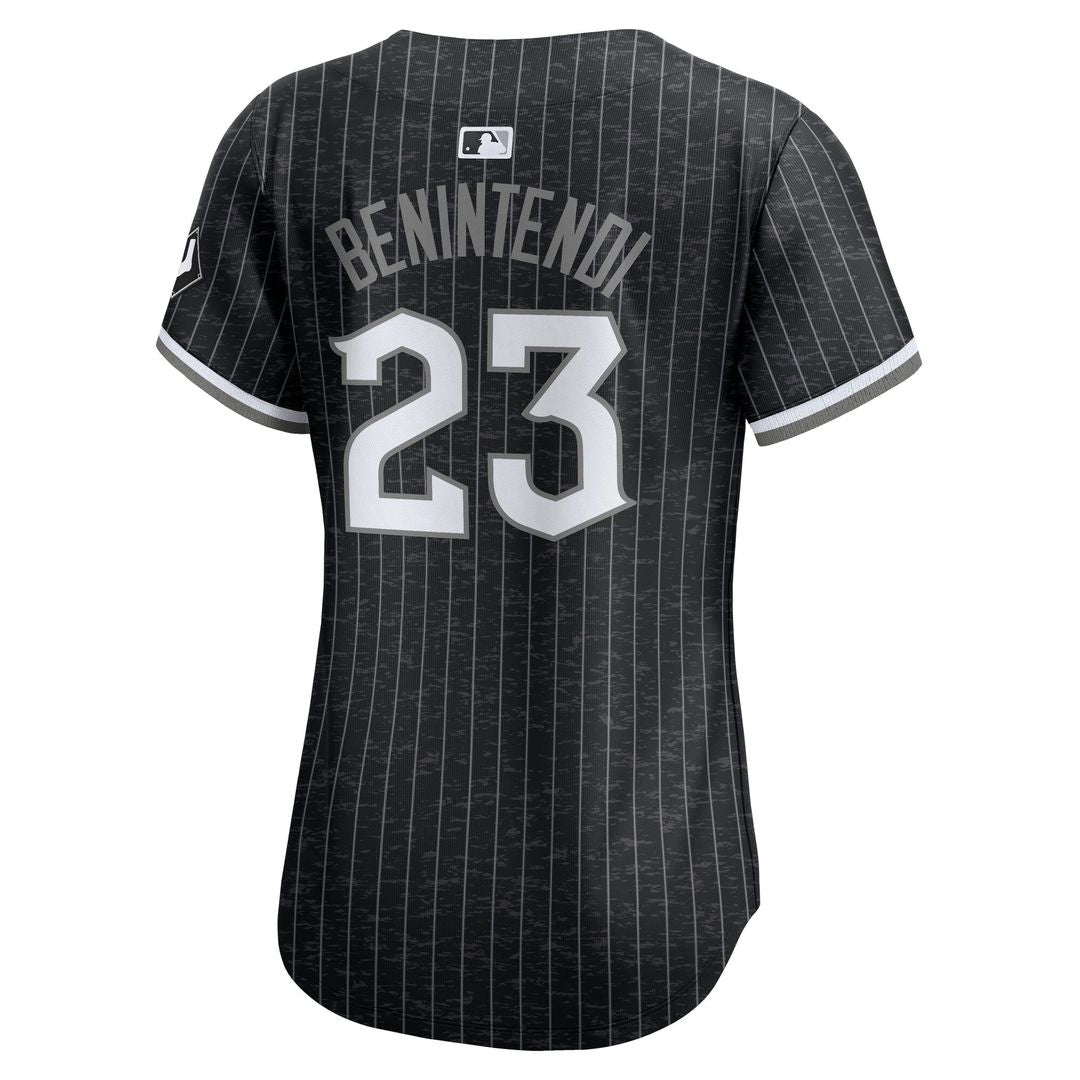 Chicago White Sox Andrew Benintendi Nike Women's City Connect Limited Jersey - Black MLB Team Jersey Baseball Fan Apparel
