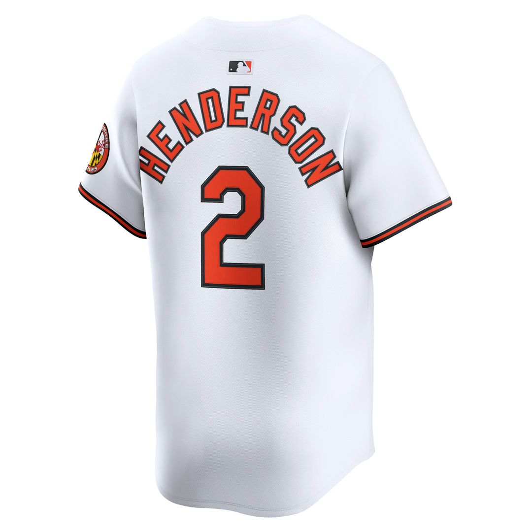 Baltimore Orioles Gunnar Henderson Nike Limited Player Jersey - White MLB Team Jersey Baseball Fan Apparel