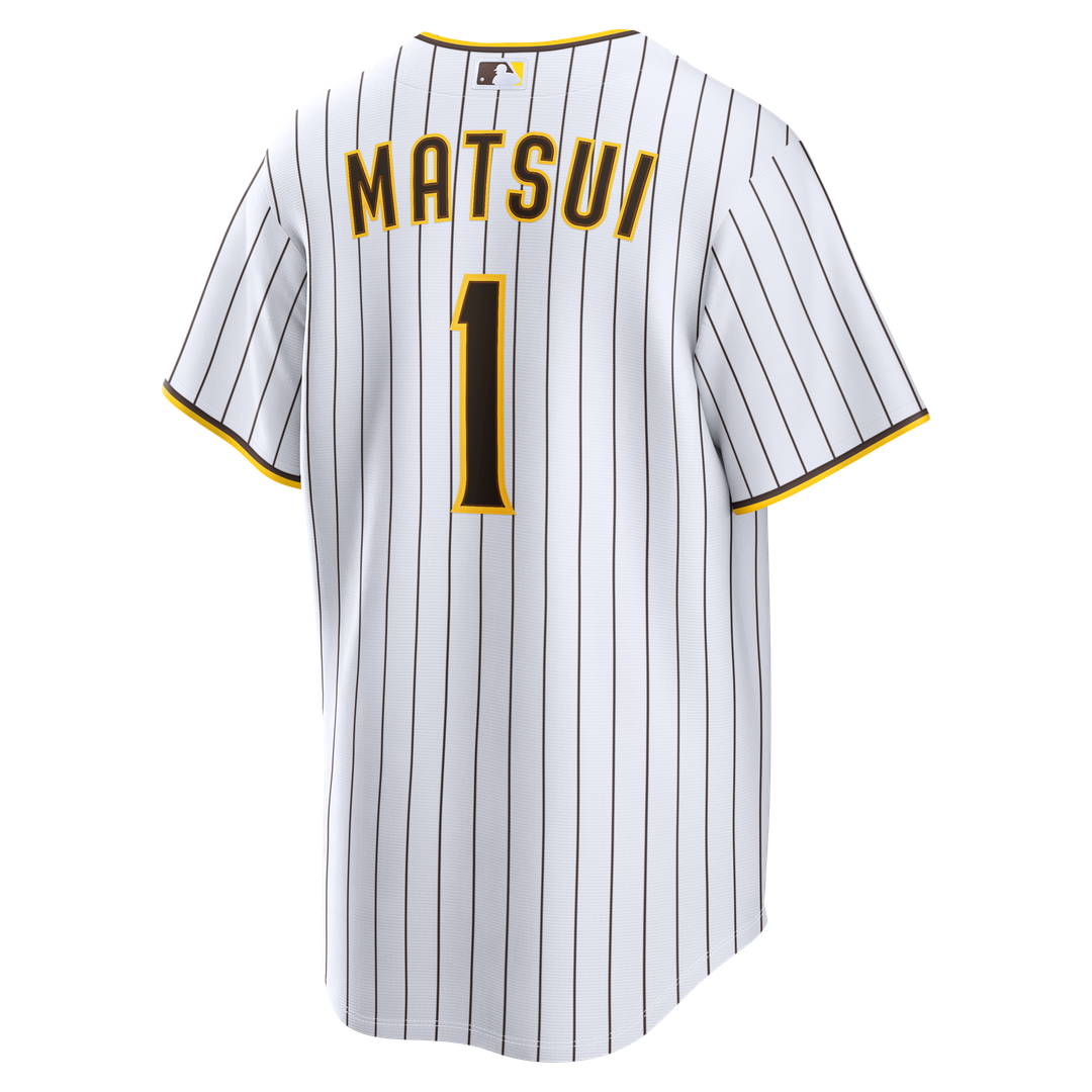 San Diego Padres Yuki Matsui Nike Home Replica Jersey - White MLB Team Jersey Baseball Fan Apparel