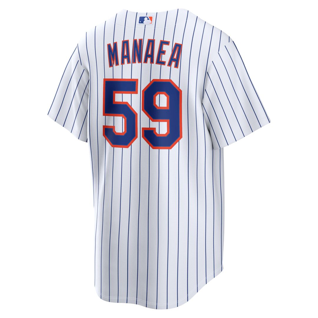 New York Mets Sean Manaea Nike Home Replica Jersey - White MLB Team Jersey Baseball Fan Apparel