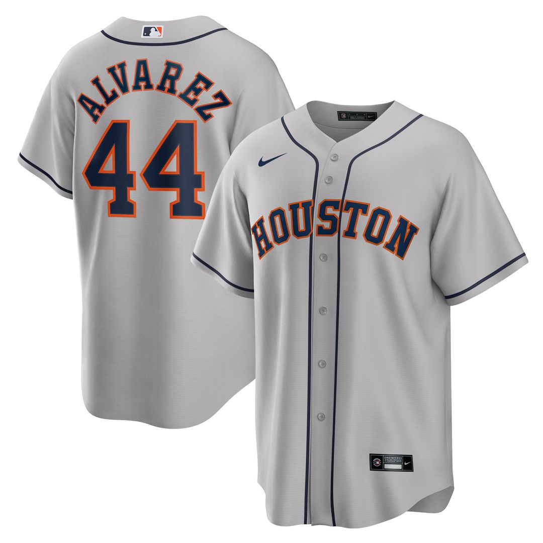 Houston Astros Yordan Álvarez Nike Alternate Replica Player Jersey - Orange MLB Team Jersey Baseball Fan Apparel