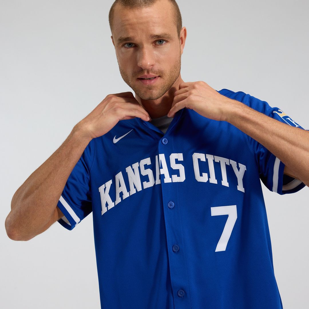 Kansas City Royals Bobby Witt Jr. Nike Alternate 2 Limited Player Jersey - Royal MLB Team Jersey Baseball Fan Apparel