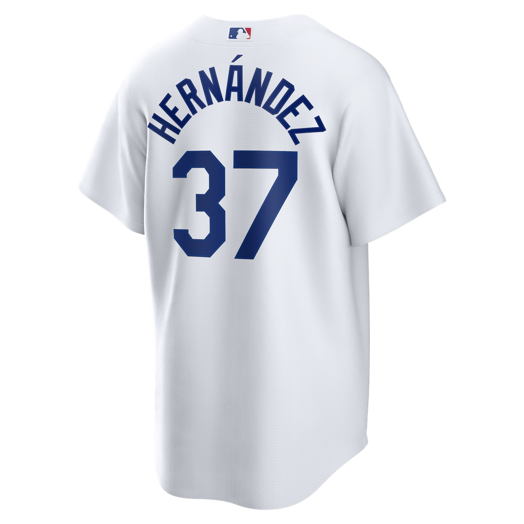 Los Angeles Dodgers Teoscar Hernández Nike Home Replica Jersey - White MLB Team Jersey Baseball Fan Apparel