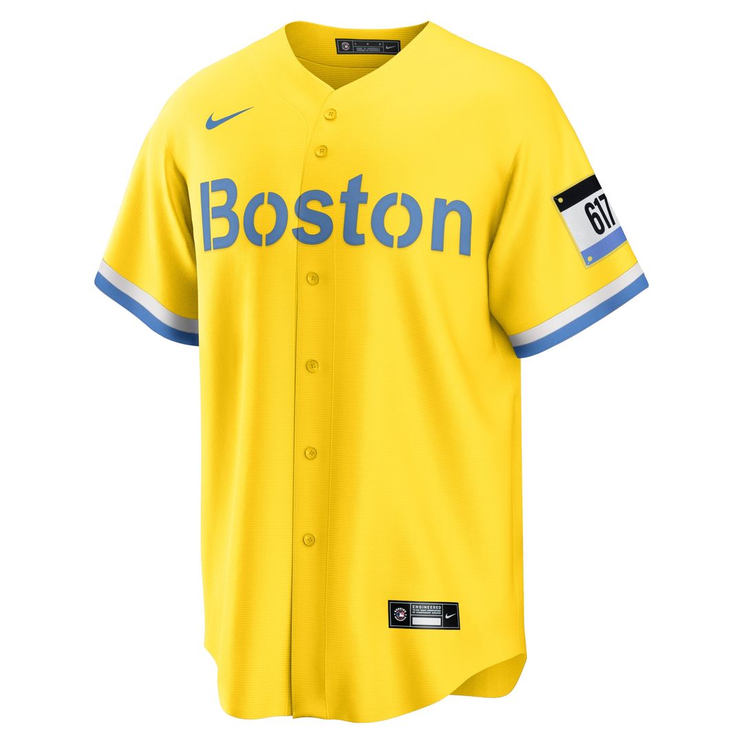 Boston Red Sox David Ortiz Nike Retired Player City Connect Replica Jersey - Gold MLB Team Jersey Baseball Fan Apparel