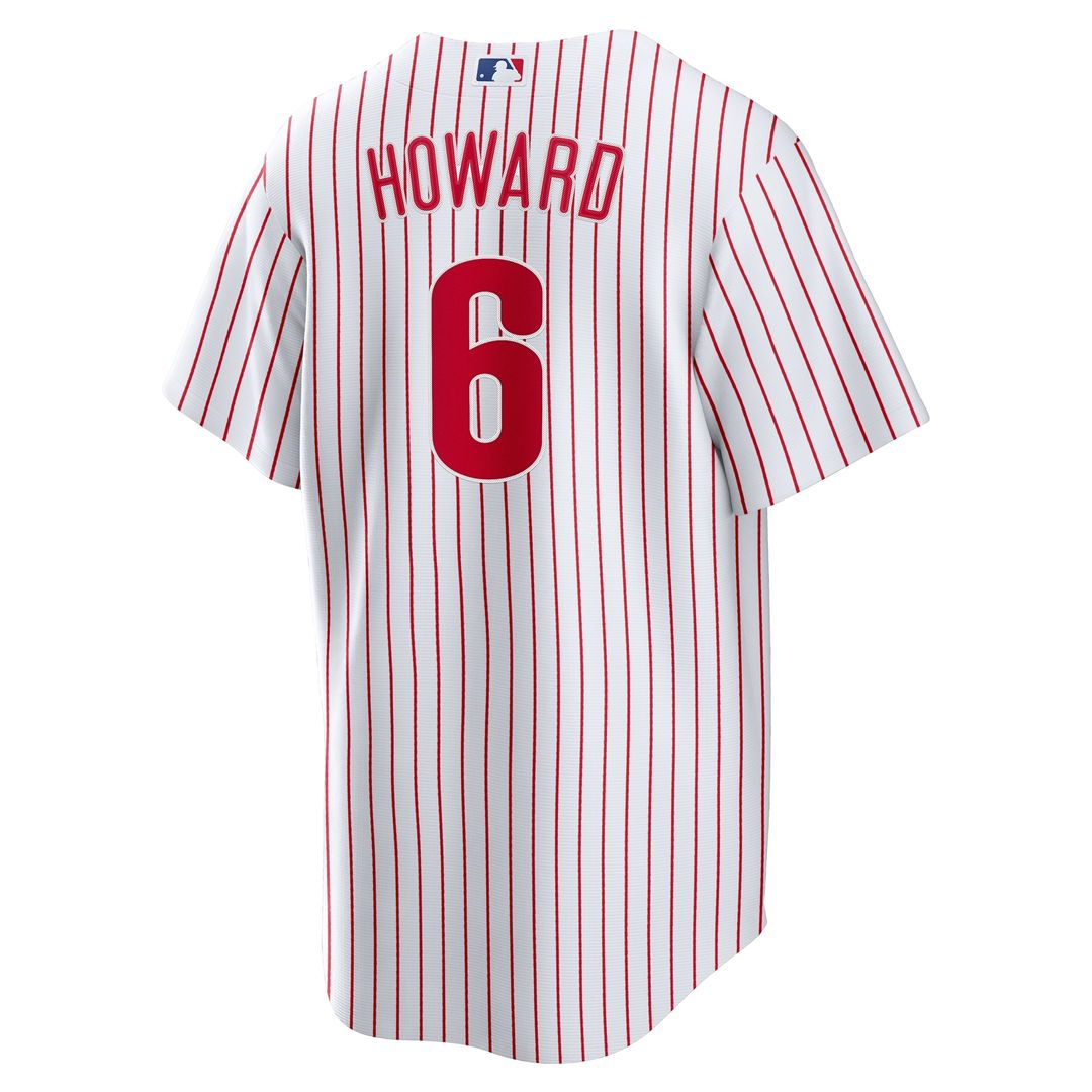 Philadelphia Phillies Ryan Howard Nike Replica Player Jersey - White MLB Team Jersey Baseball Fan Apparel