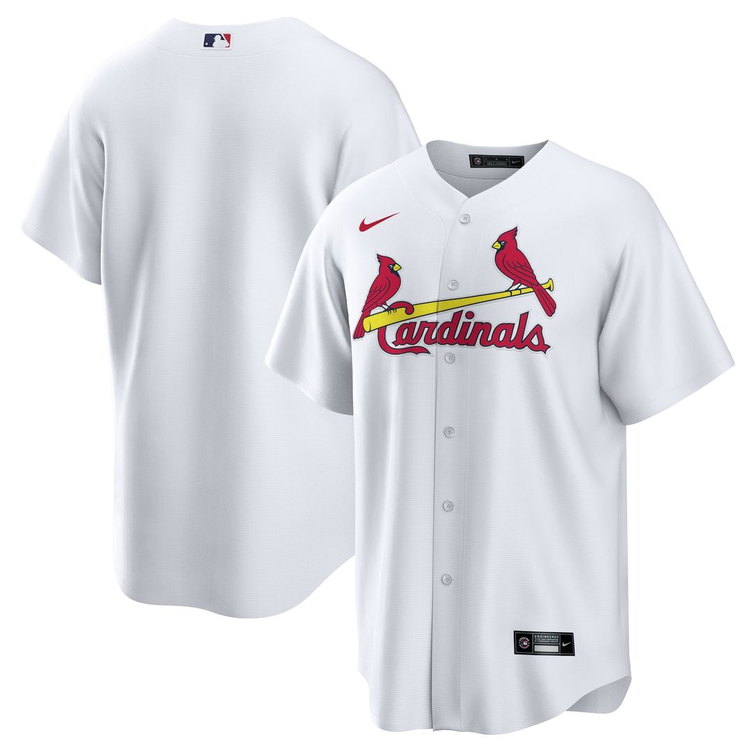 St. Louis Cardinals Nike Home Replica Team Jersey - White MLB Team Jersey Baseball Fan Apparel