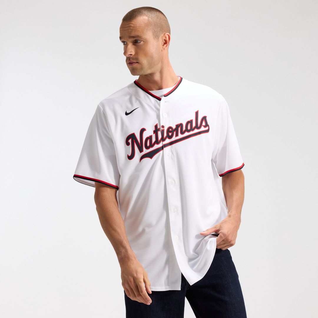 Washington Nationals CJ Abrams Nike Home Replica Jersey - White MLB Team Jersey Baseball Fan Apparel
