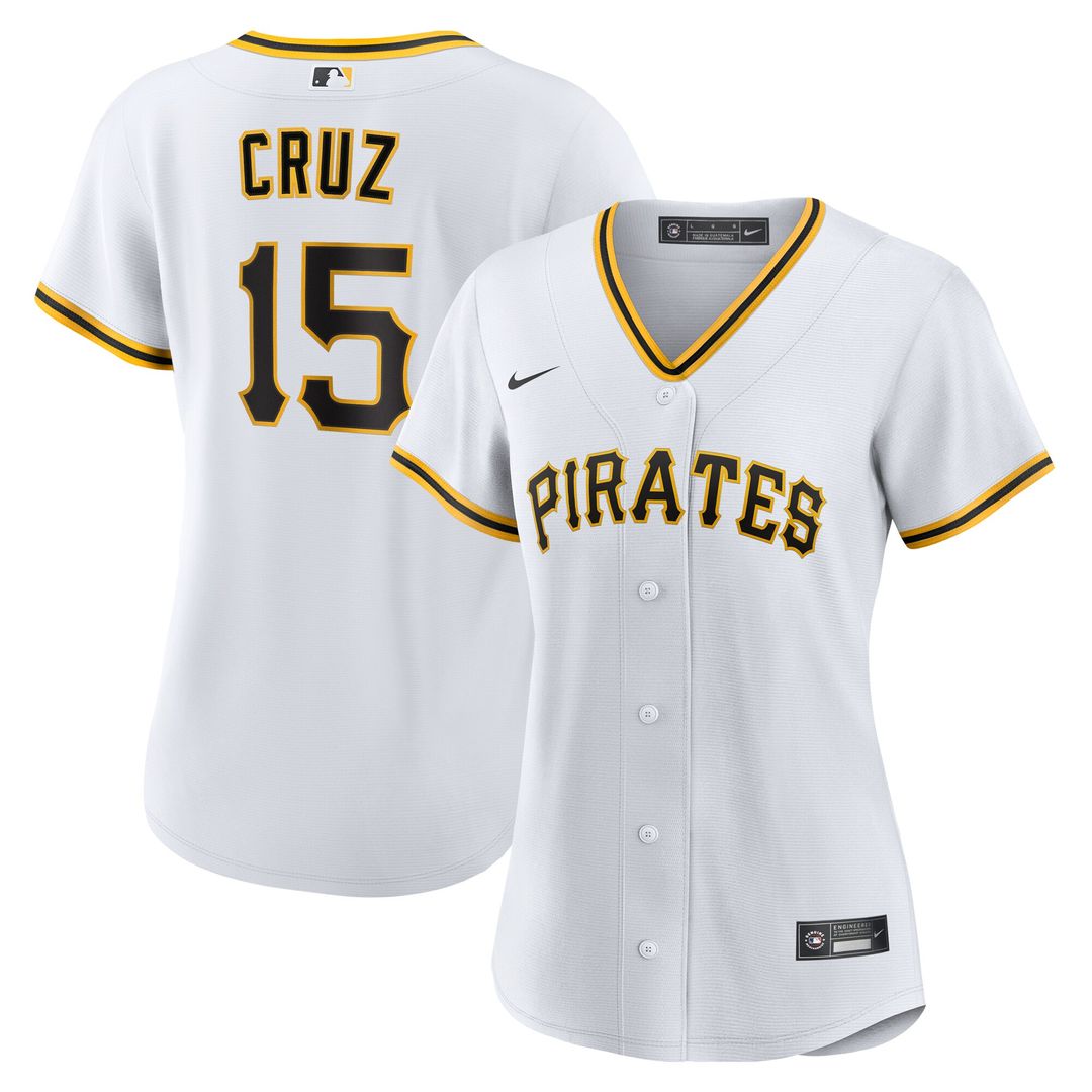 Pittsburgh Pirates Oneil Cruz Nike Women's Home Replica Jersey - White MLB Team Jersey Baseball Fan Apparel