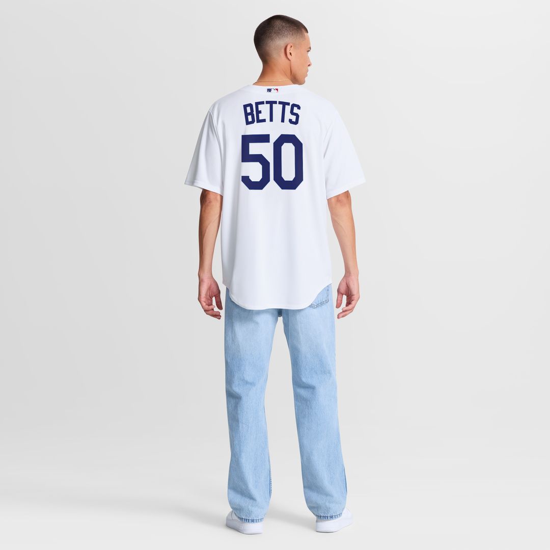 Los Angeles Dodgers Mookie Betts Nike Home Replica Jersey - White MLB Team Jersey Baseball Fan Apparel