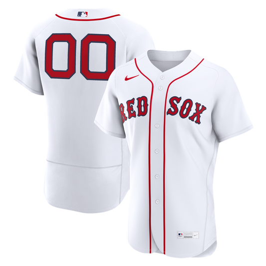 Boston Red Sox Nike Home Authentic Custom Jersey - White MLB Team Jersey Baseball Fan Apparel