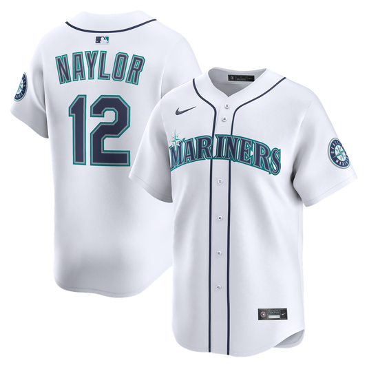 Seattle Mariners Josh Naylor Nike Home Limited Jersey - White MLB Team Jersey Baseball Fan Apparel
