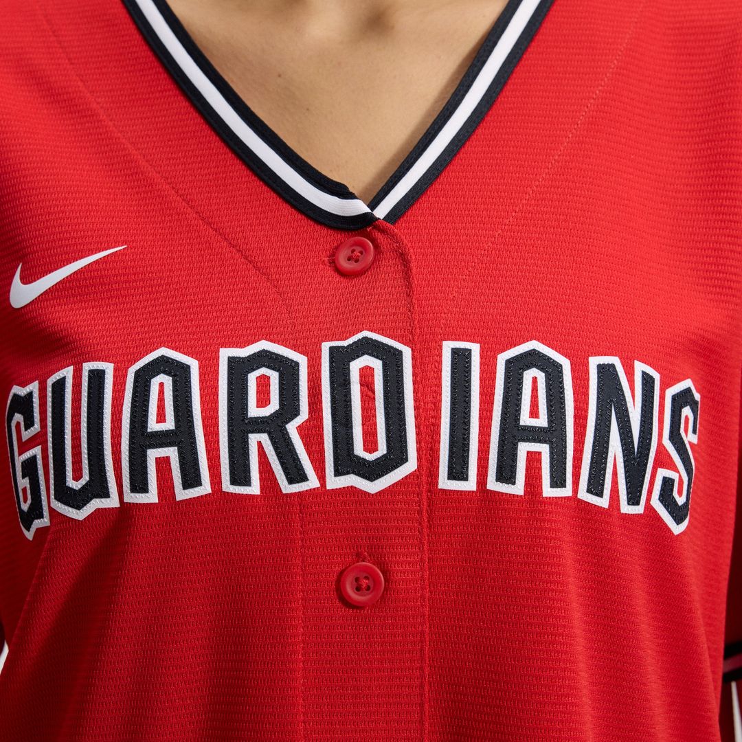 Cleveland Guardians Nike Women's Alternate Replica Jersey - Navy MLB Team Jersey Baseball Fan Apparel