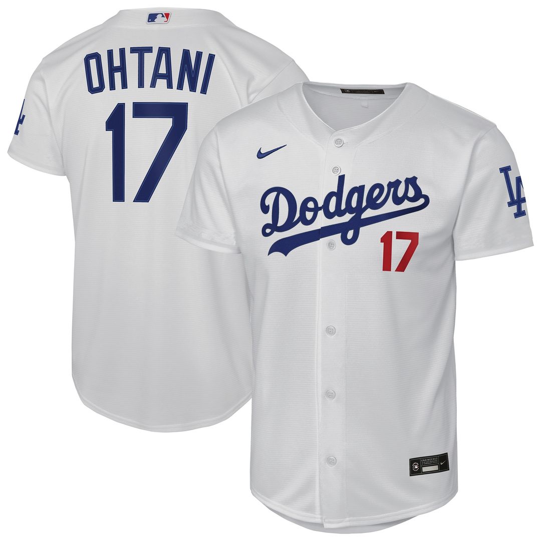 Los Angeles Dodgers Shohei Ohtani Nike Youth Home Stadium Jersey - White MLB Team Jersey Baseball Fan Apparel