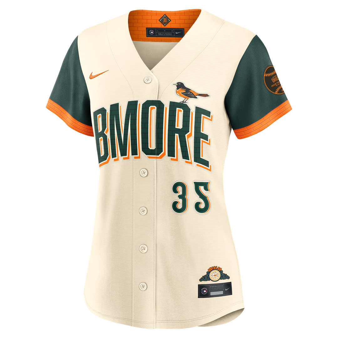 Baltimore Orioles Adley Rutschman Nike Women's 2026 City Connect Stadium Jersey - Cream MLB Team Jersey Baseball Fan Apparel