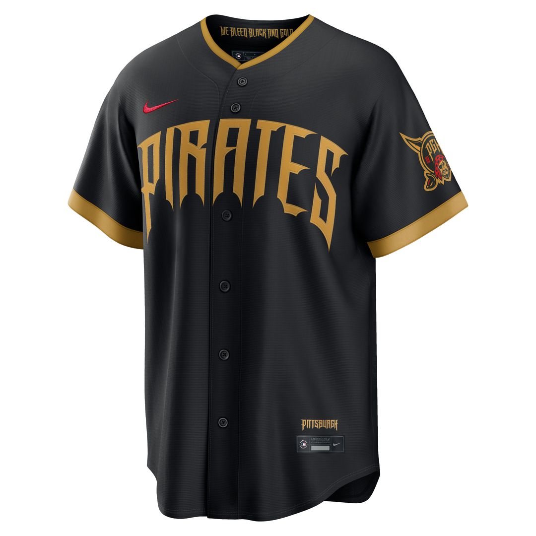 Pittsburgh Pirates Roberto Clemente Nike 2026 City Connect Stadium Jersey - Black MLB Team Jersey Baseball Fan Apparel