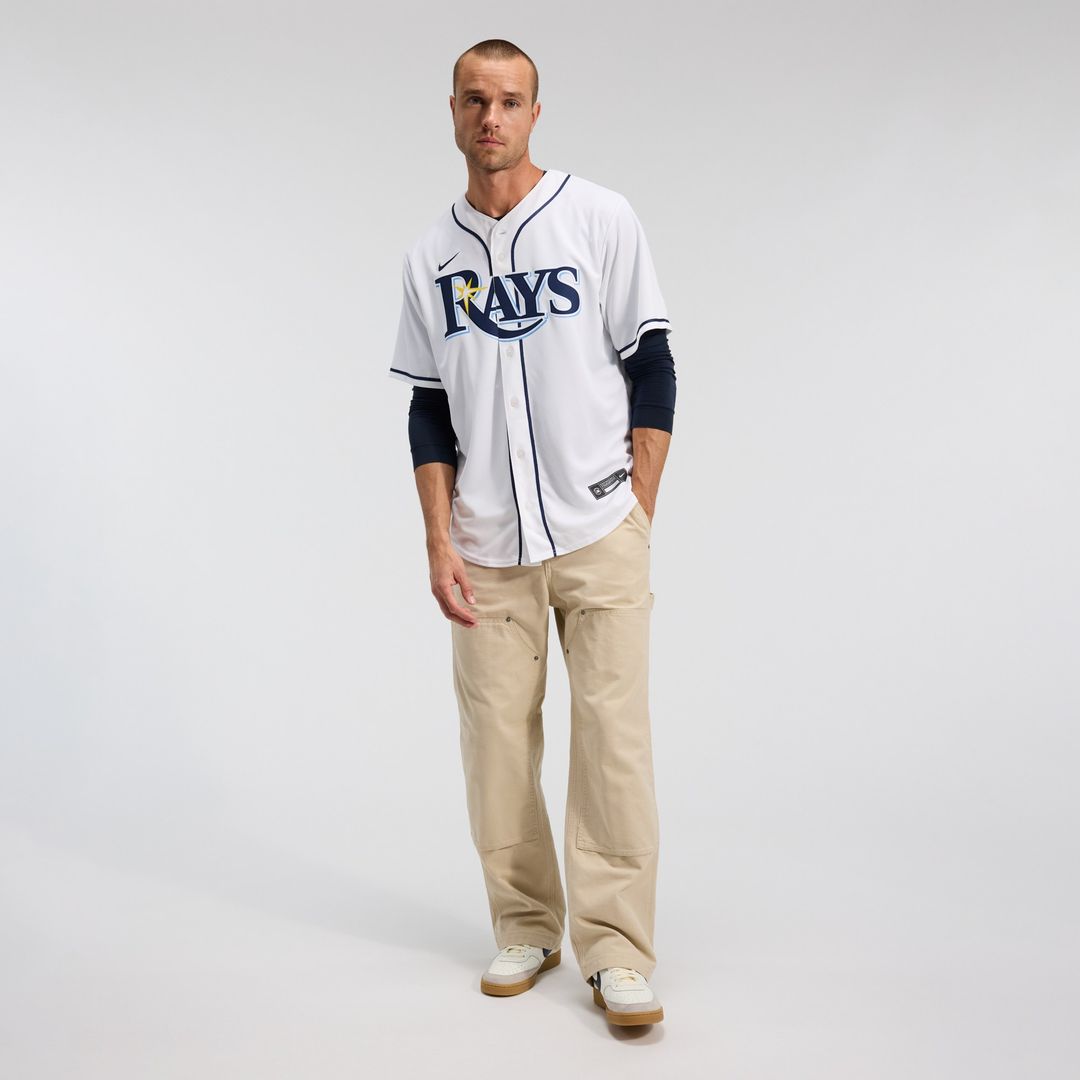 Tampa Bay Rays Yandy Díaz Nike Home Replica Jersey - White MLB Team Jersey Baseball Fan Apparel