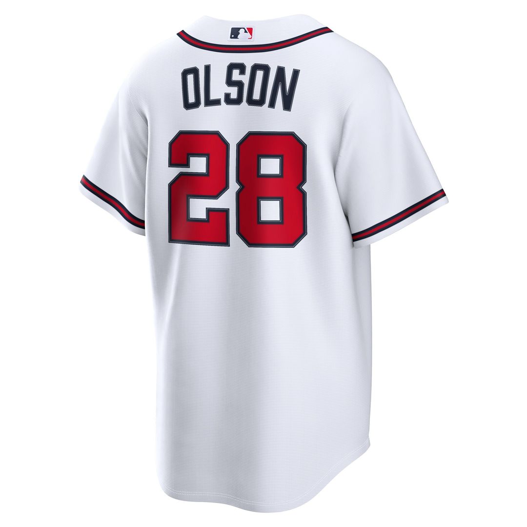 Atlanta Braves Matt Olson Nike Home Replica Jersey - White MLB Team Jersey Baseball Fan Apparel