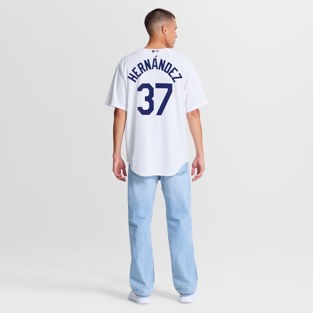 Los Angeles Dodgers Teoscar Hernández Nike Home Replica Jersey - White MLB Team Jersey Baseball Fan Apparel