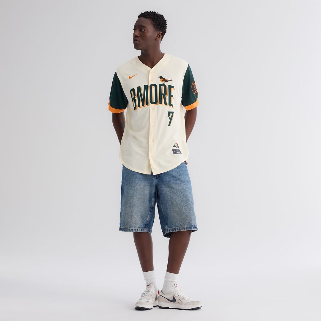 Baltimore Orioles Jackson Holliday Nike 2026 City Connect Stadium Jersey - Cream MLB Team Jersey Baseball Fan Apparel