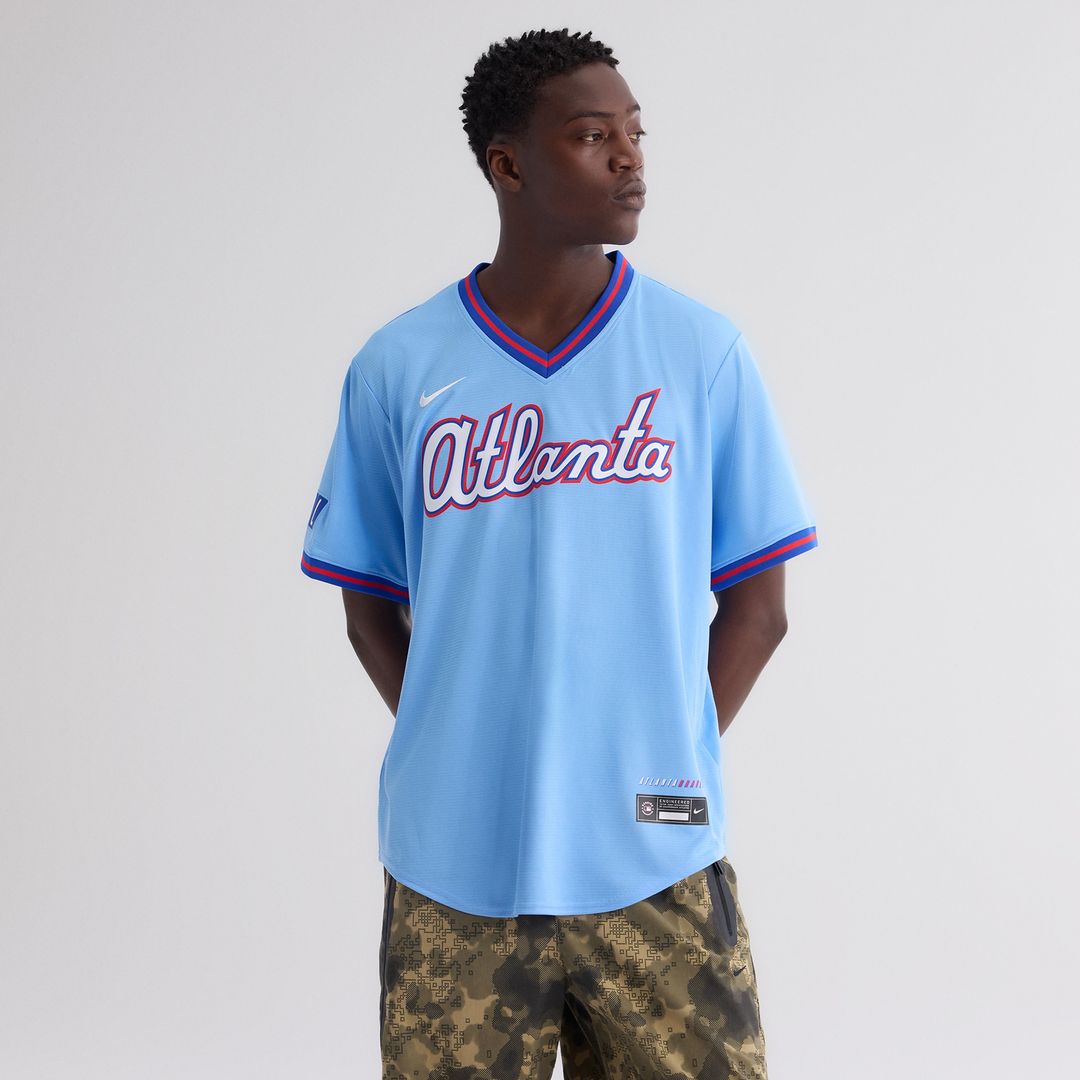 Atlanta Braves Nike 2026 City Connect Stadium Jersey - Powder Blue MLB Team Jersey Baseball Fan Apparel