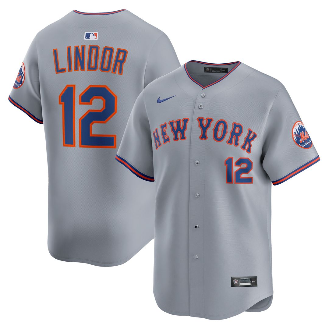 New York Mets Francisco Lindor Nike Home Limited Jersey - White MLB Team Jersey Baseball Fan Apparel