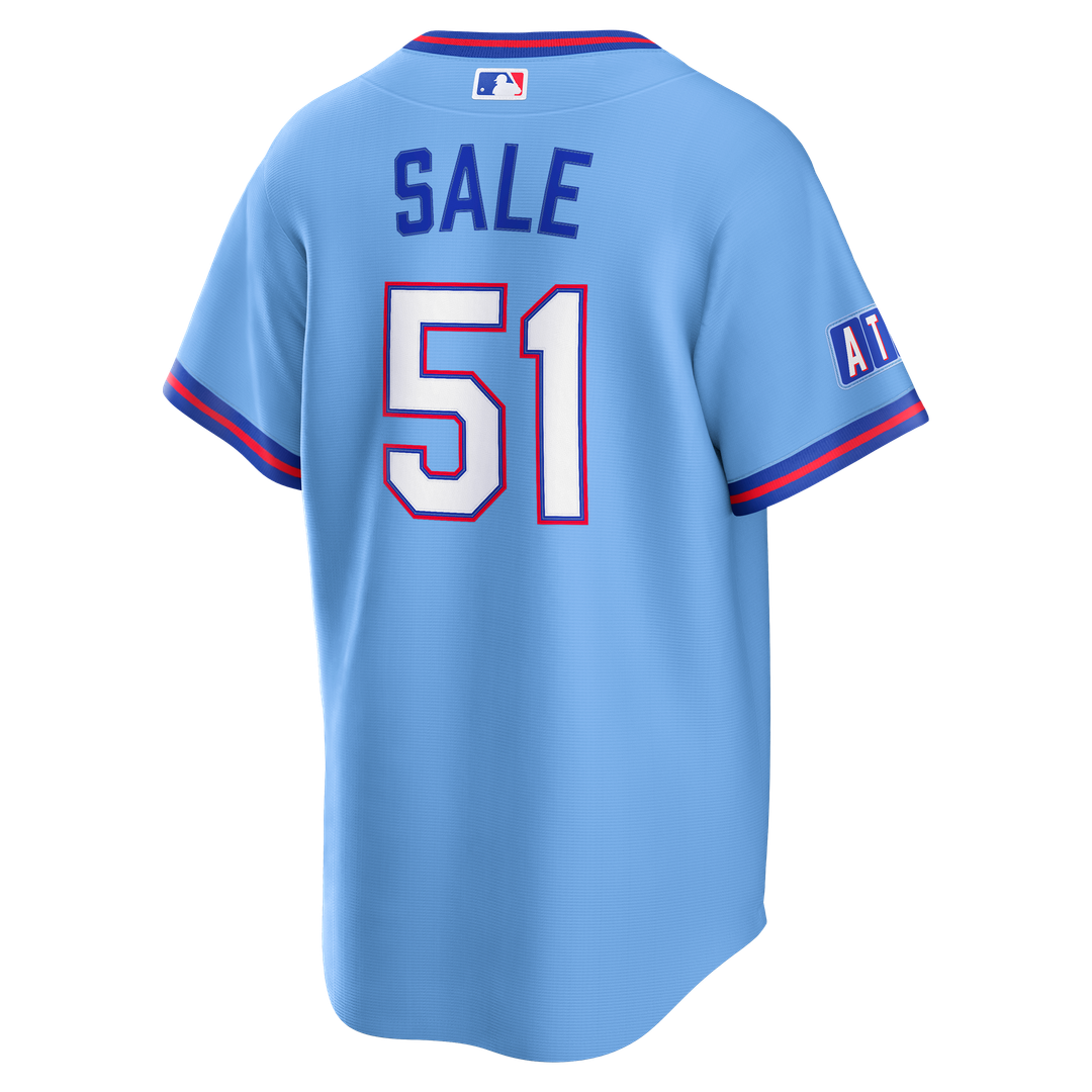 Atlanta Braves Chris Sale Nike 2026 City Connect Stadium Jersey - Powder Blue MLB Team Jersey Baseball Fan Apparel