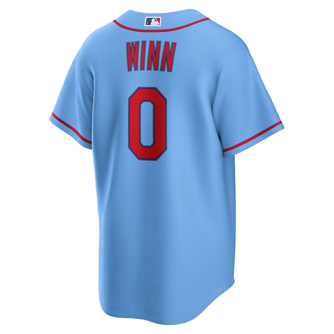 St. Louis Cardinals Masyn Winn Nike Alternate Replica Jersey - Light Blue MLB Team Jersey Baseball Fan Apparel