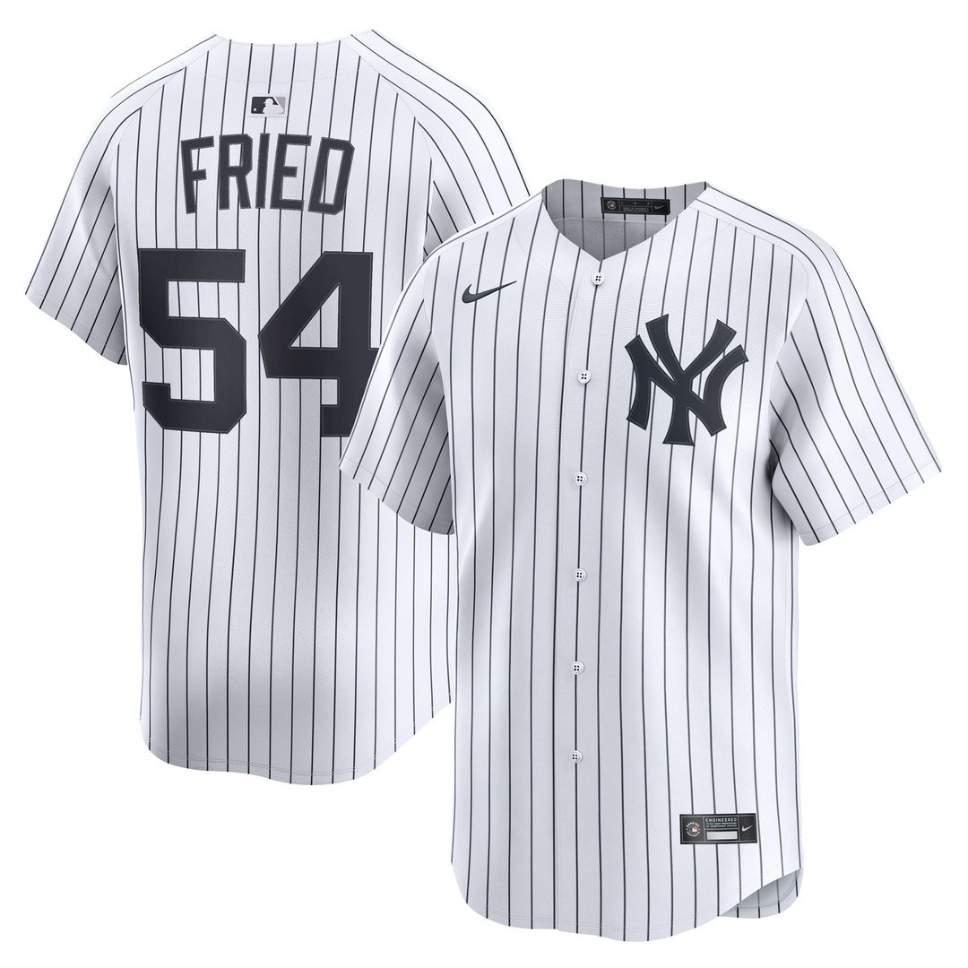 New York Yankees Max Fried Nike Home Limited Player Jersey - White MLB Team Jersey Baseball Fan Apparel