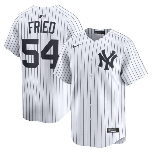 New York Yankees Max Fried Nike Home Limited Player Jersey - White MLB Team Jersey Baseball Fan Apparel