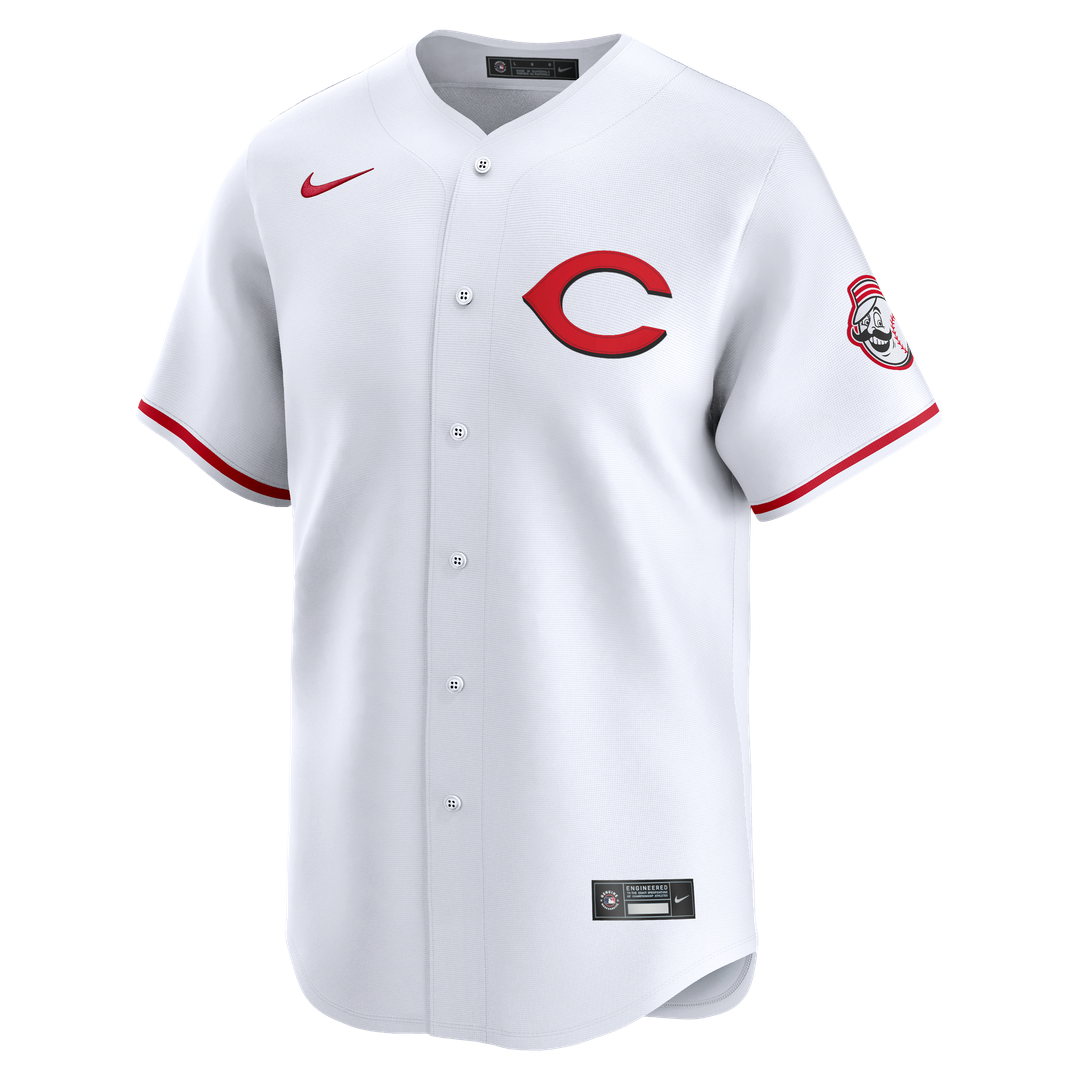 Cincinnati Reds Elly De La Cruz Nike Alternate 2 Limited Player Jersey - White MLB Team Jersey Baseball Fan Apparel
