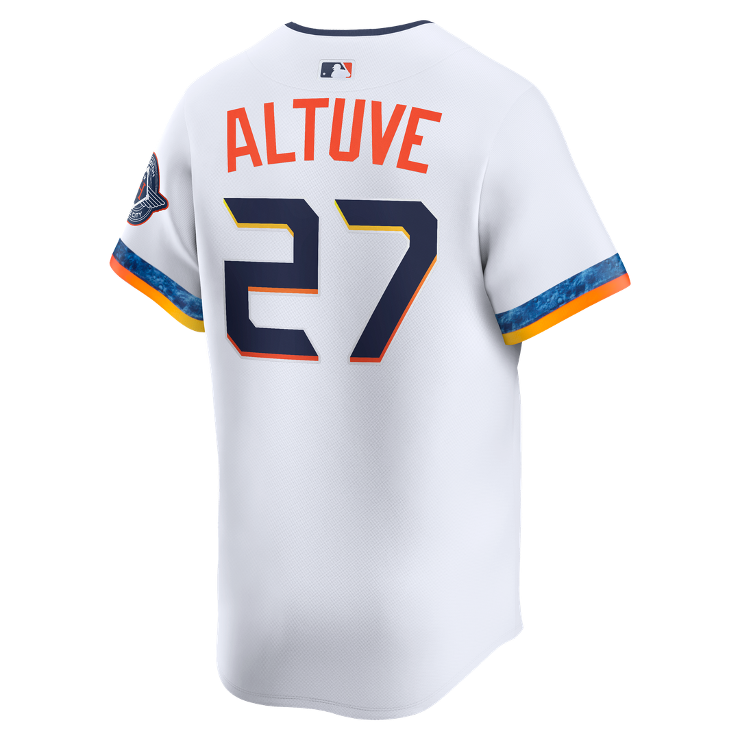 Houston Astros Jose Altuve Nike 2025 City Connect Limited Player Jersey - White MLB Team Jersey Baseball Fan Apparel