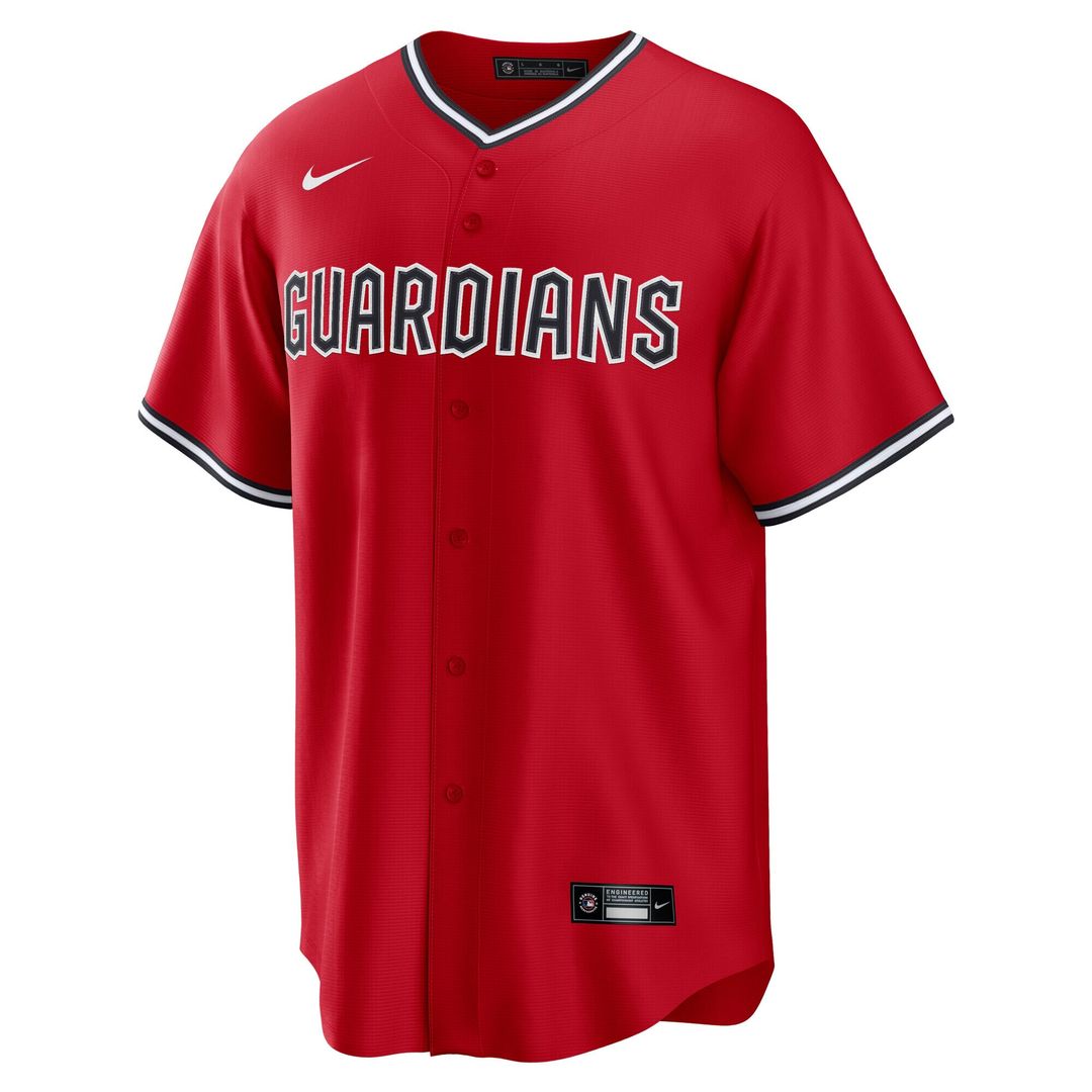 Cleveland Guardians Nike Alternate 2 Replica Jersey - Red MLB Team Jersey Baseball Fan Apparel