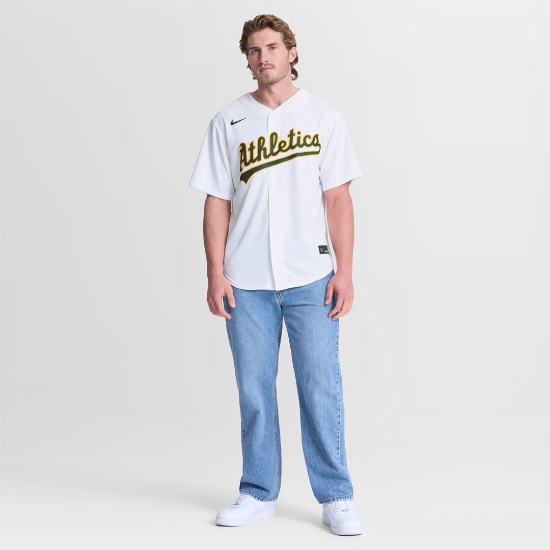 Athletics Nike Home Replica Jersey - White MLB Team Jersey Baseball Fan Apparel