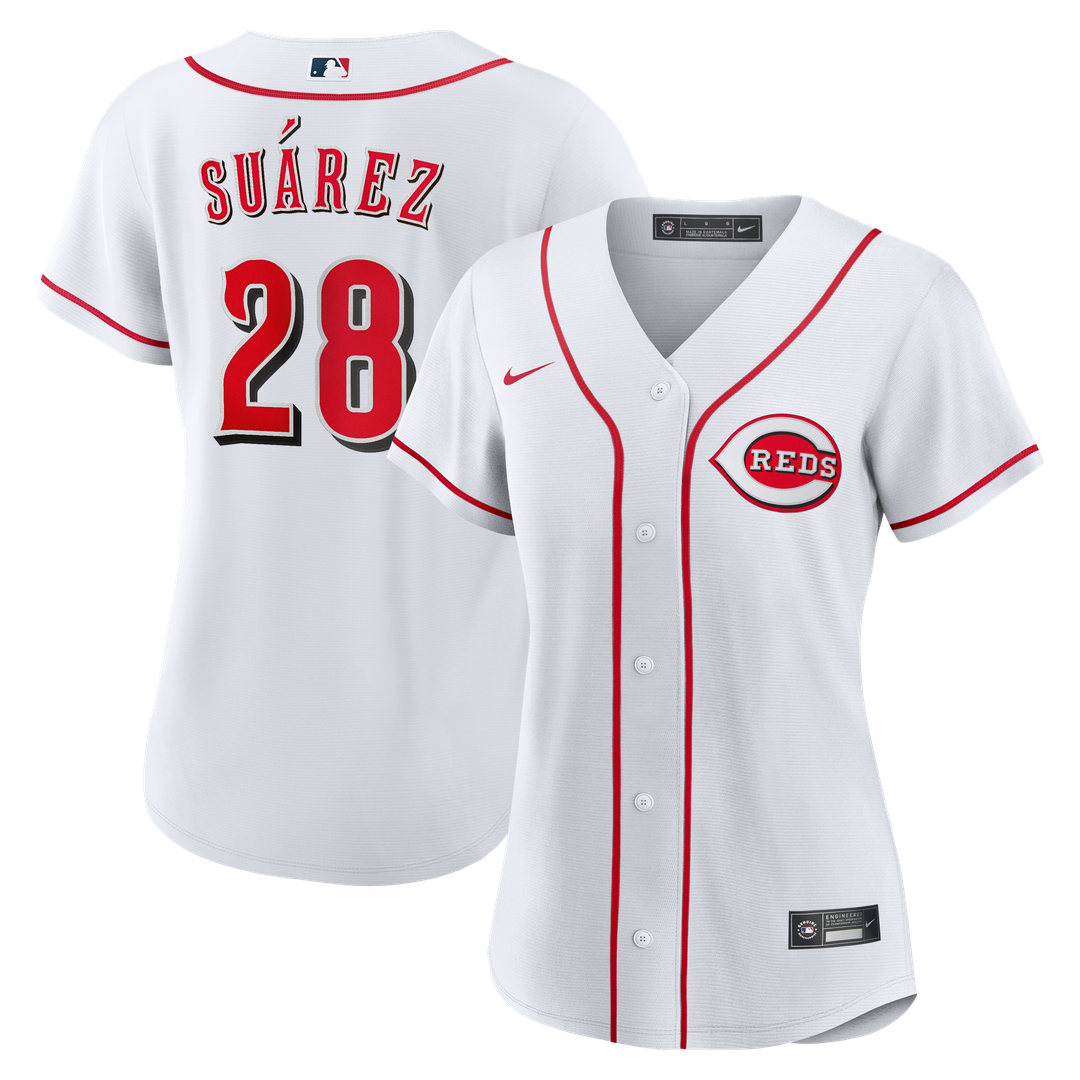 Cincinnati Reds Eugenio Suárez Nike Women's Home Replica Jersey - White MLB Team Jersey Baseball Fan Apparel