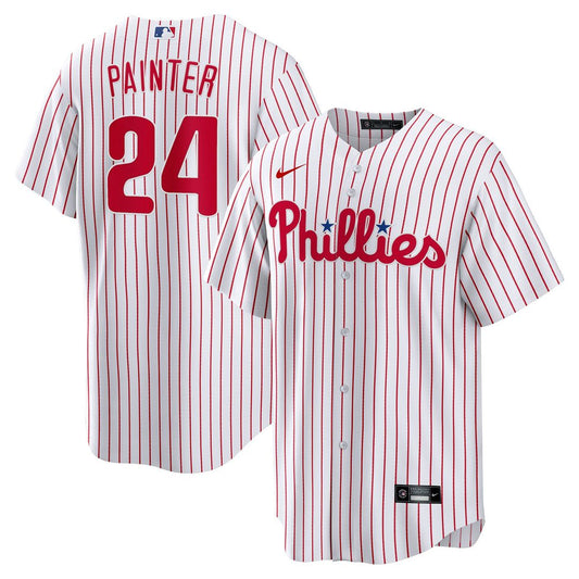Philadelphia Phillies Andrew Painter Nike Home Replica Jersey - White MLB Team Jersey Baseball Fan Apparel