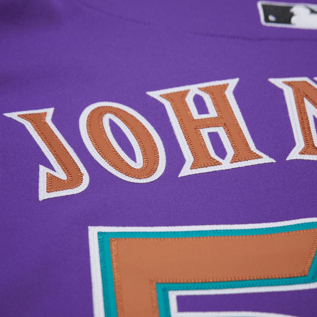 Arizona Diamondbacks Randy Johnson Mitchell & Ness 2000 Throwback Authentic Jersey - Purple MLB Team Jersey Baseball Fan Apparel