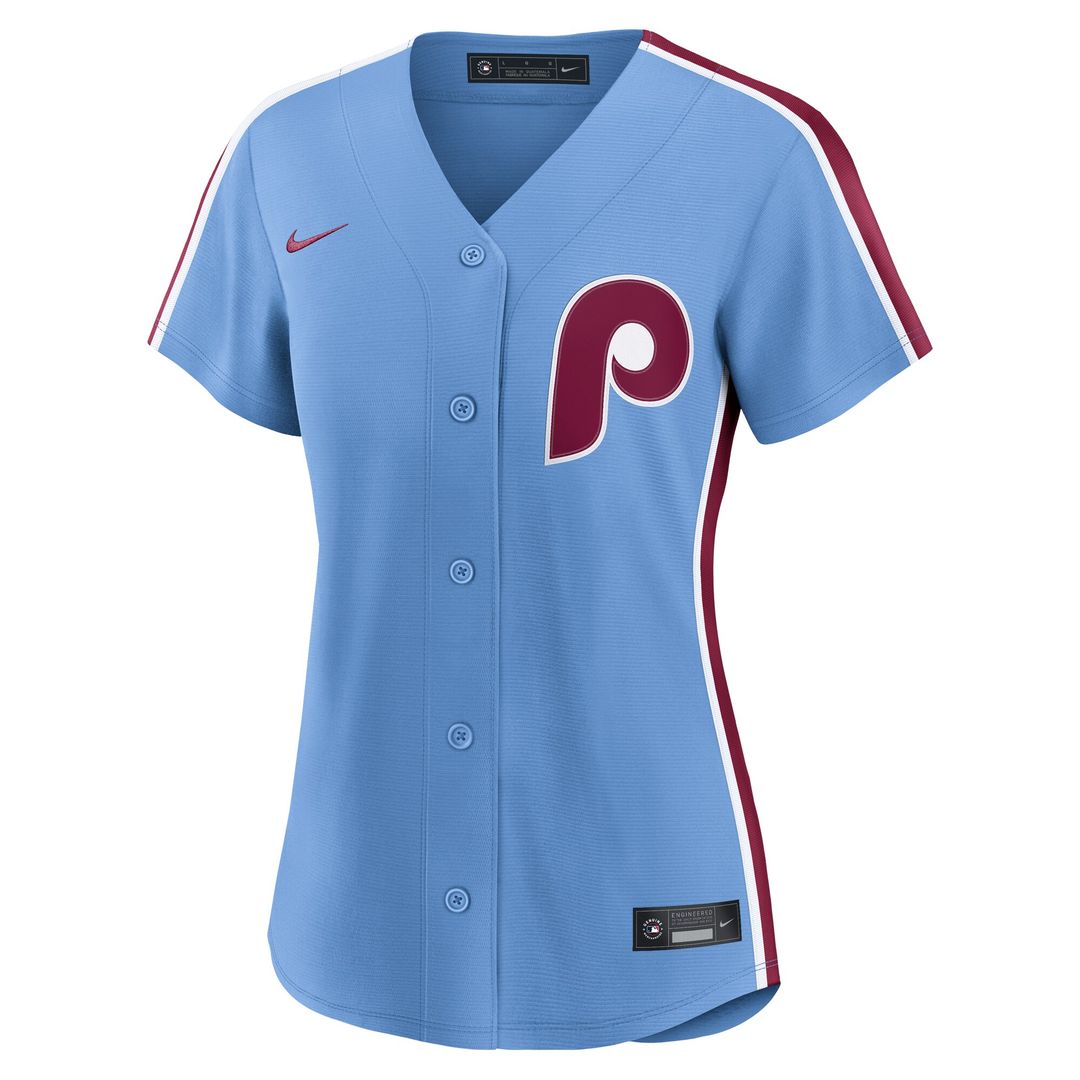 Philadelphia Phillies Bryce Harper Nike Women's Alternate Replica Jersey - Light Blue MLB Team Jersey Baseball Fan Apparel