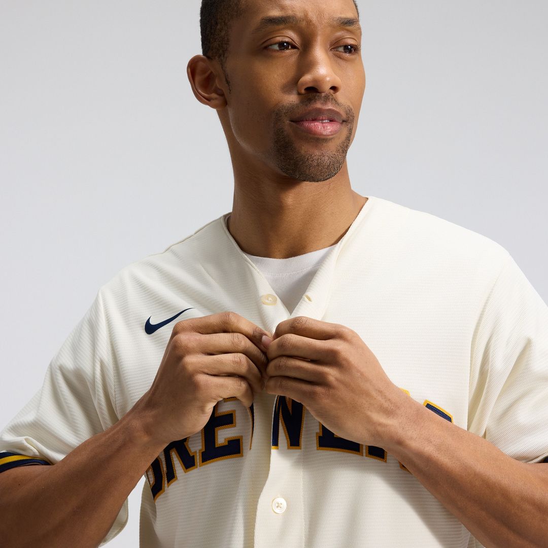 Milwaukee Brewers Nike Alternate Replica Team Jersey - Navy MLB Team Jersey Baseball Fan Apparel