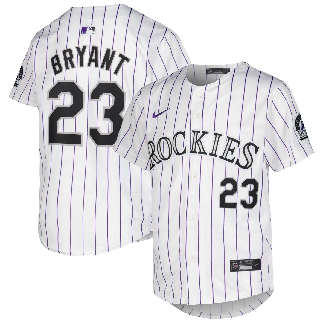 Colorado Rockies Kris Bryant Nike Youth Alternate Limited Player Jersey - Purple MLB Team Jersey Baseball Fan Apparel