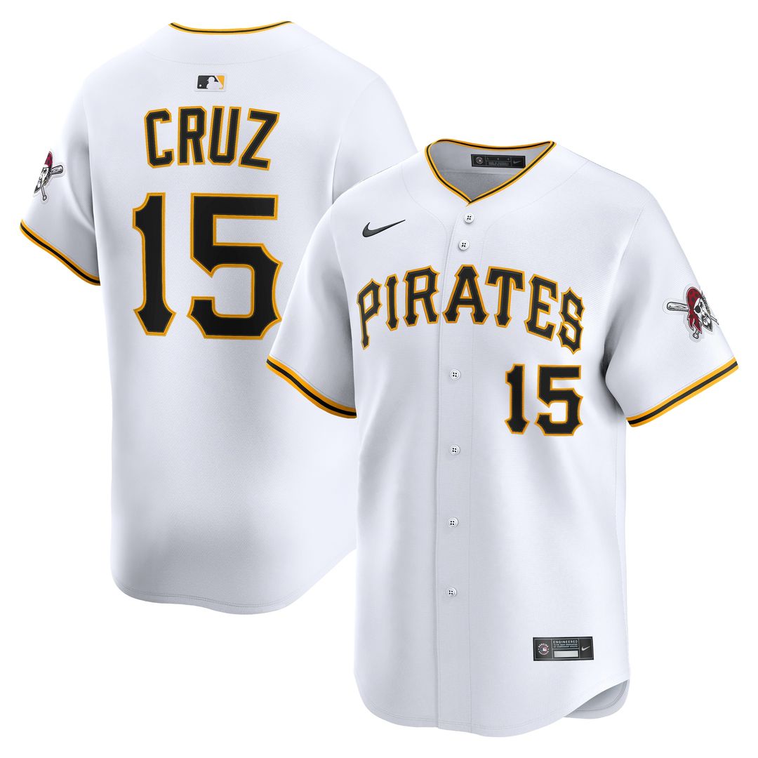 Pittsburgh Pirates Oneil Cruz Nike Home Limited Player Jersey - White MLB Team Jersey Baseball Fan Apparel