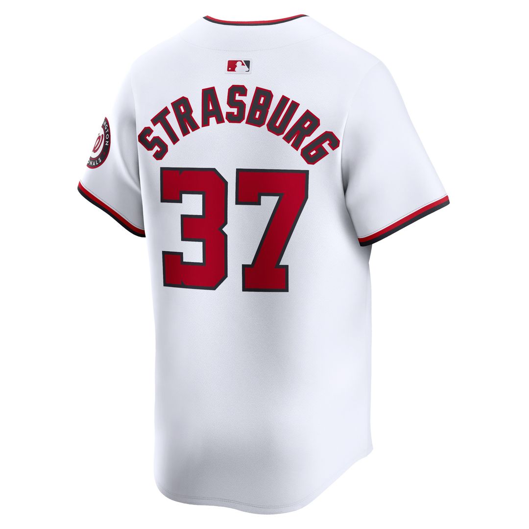 Washington Nationals Stephen Strasburg Nike Home Limited Player Jersey - White MLB Team Jersey Baseball Fan Apparel
